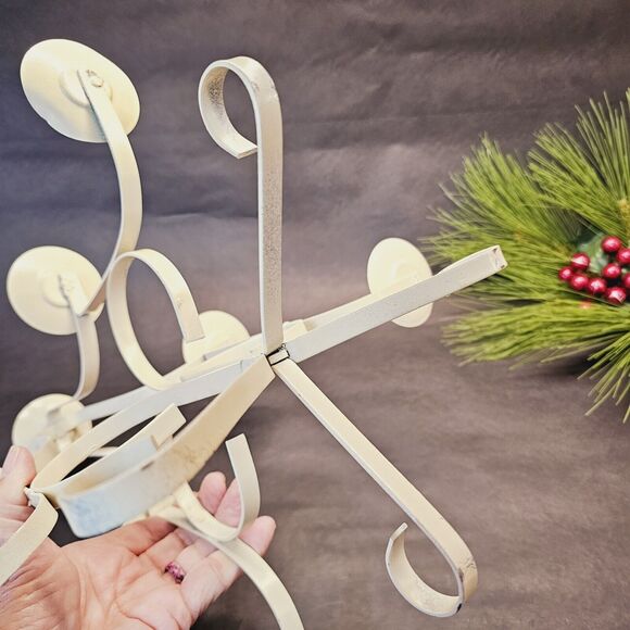 Hallmark? Metal Christmas Tree Candle Taper Holder Decoration Table Top 14" High - Picture 7 of 12